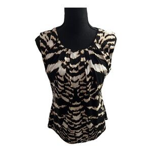 Calvin Klein Animal Print Sleeveless Top PXL